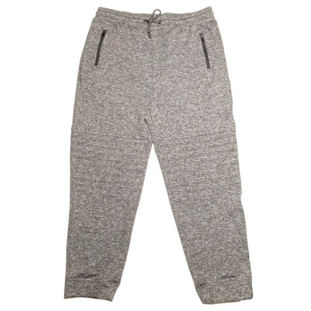 Dvision Mens Pants Heather Gray Moto Jogger with 2 Side Zipper Pockets Size XXL
